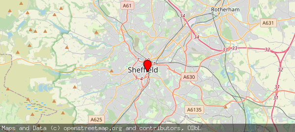 Sheaf St, Sheffield City Centre, Sheffield S1 2BP, UK
