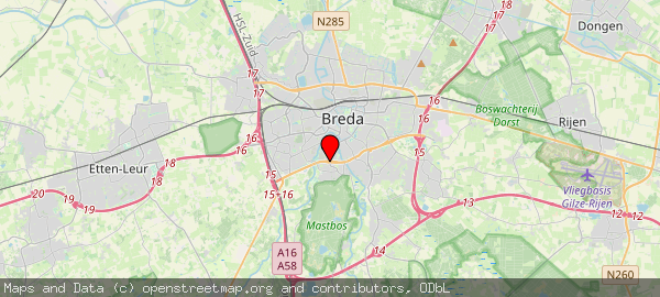 Postbus 90156, Breda, Gemeente Breda 4800RH