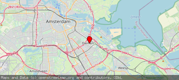 Postbus 191, Diemen, Gemeente Diemen 1110 AD