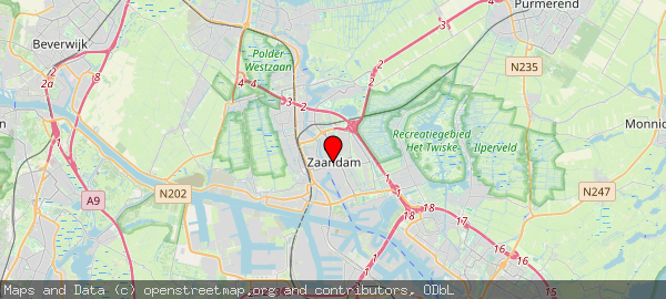 Postbus 2000, Zaandam, Gemeente Zaanstad 1500 GA