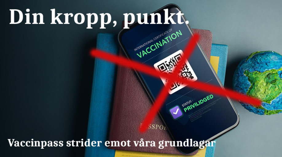 Stoppa Vaccinpass I Sverige Mittskifte Namninsamling Och Kampanj P