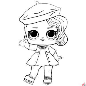 doll coloring page