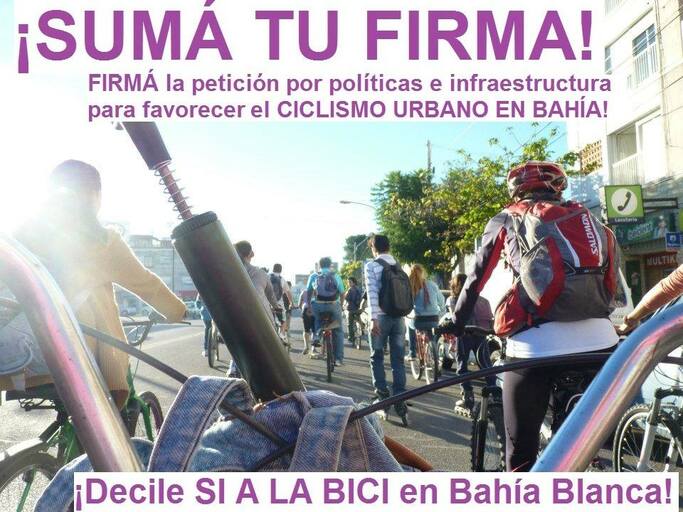 Ciclovías en Bahía Blanca Somos Puentes