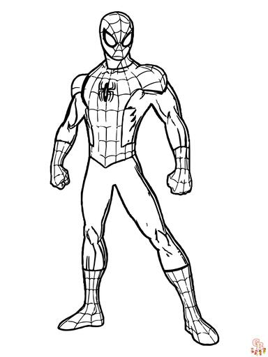 dibujos de spiderman para colorear