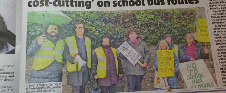 Say NO to Cornish school bus route closures 38 Degrees