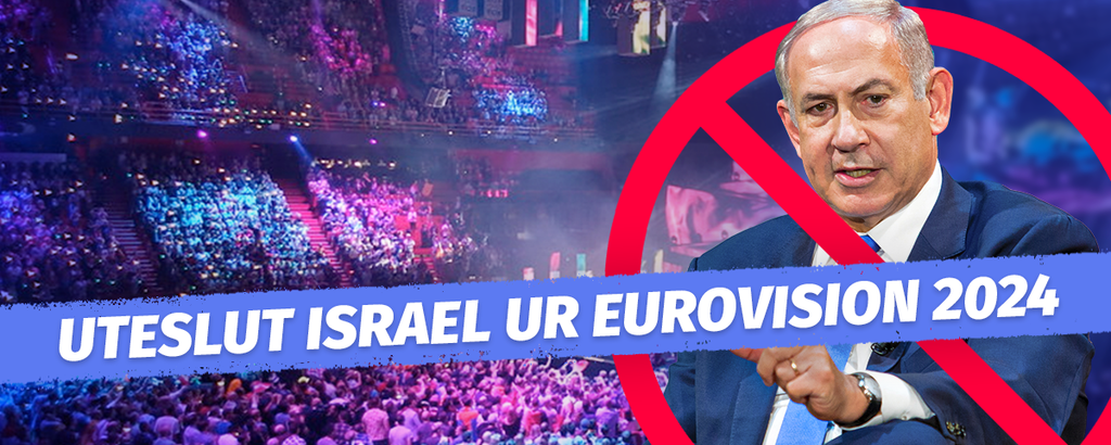 Uteslut Israel Fr N Eurovision 2024 MittSkifte Namninsamling Och   Eurovision Kampanjbild Mittskifte 