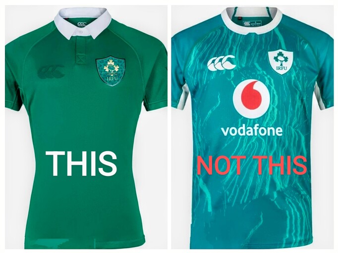 Make Irish Rugby's 150th Anniversary Jersey their home Jersey for the