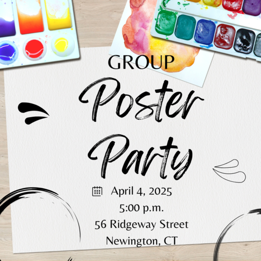 Poster Making Party in Preparation for 4/5 Protest | Red Wine & Blue