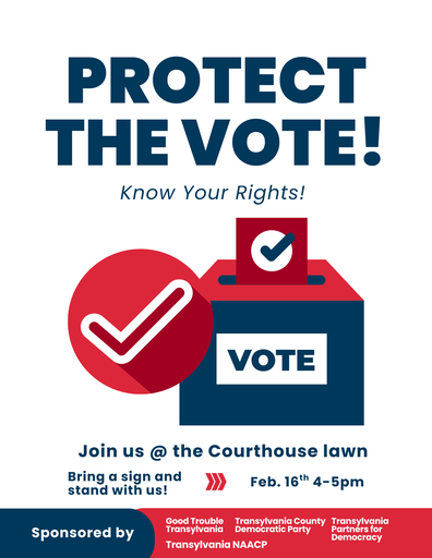 Protect the VOTE ! Stand for Free & Fair Elections | Red Wine & Blue