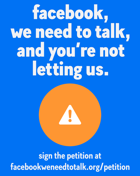 Facebook We Need to Talk Campaign