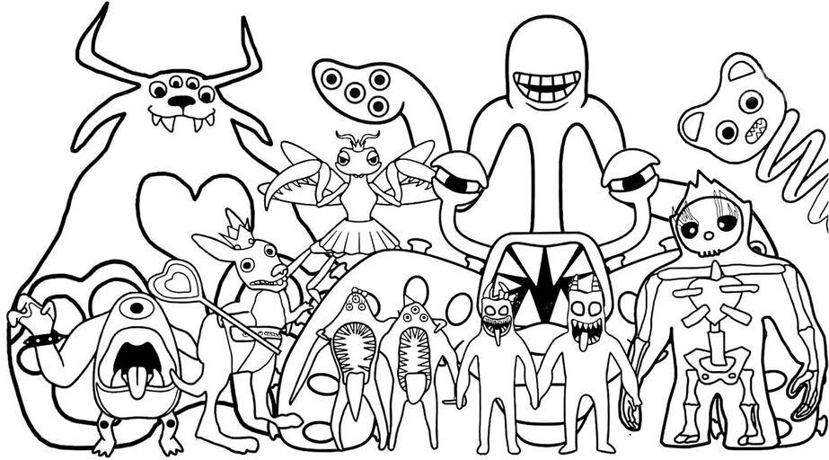 Engaging Rainbow Friends Coloring Pages for Creative Fun
